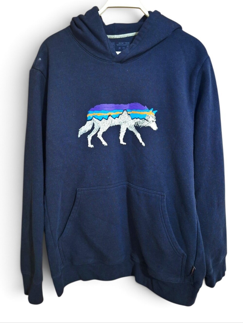 Men's Patagonia Blue Wolf Hoodie~XL